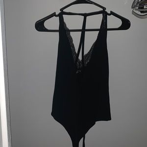 Black lace bodysuit from Express